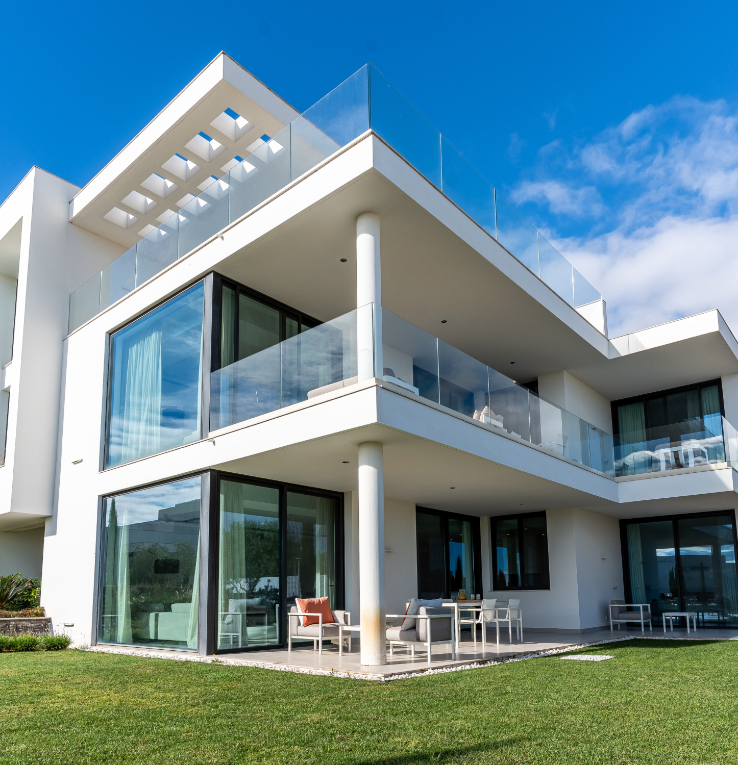 Modern villa exterior